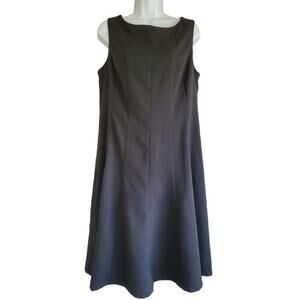 Black Label By Evan Picone Black A-line Dress. Size 12 EUC